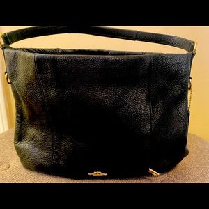 Coach Black Pebble Leather Handbag
